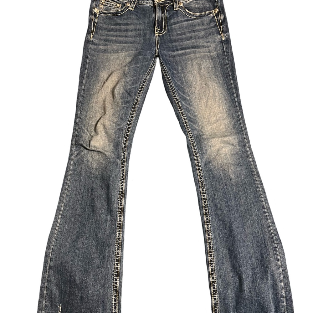Miss me blue feather embroider jeans - Picture 4 of 5